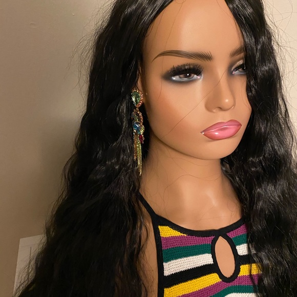 black crimp wig - Picture 5 of 6